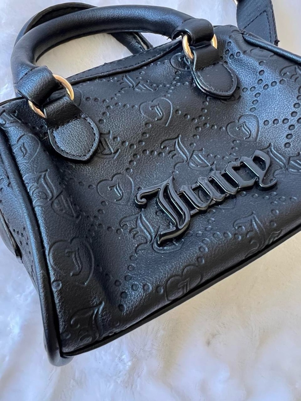 Juicy Couture Black Embossed Mini handbag - Picture 3 of 4